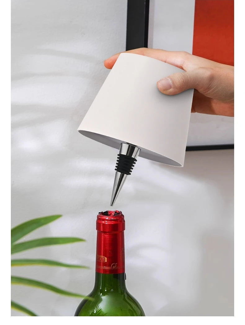 LED Bottle Lamp Creative Headlight Embedded Portable Rechargeable RGB Dimmable for Bar Restaurant Camping Decor