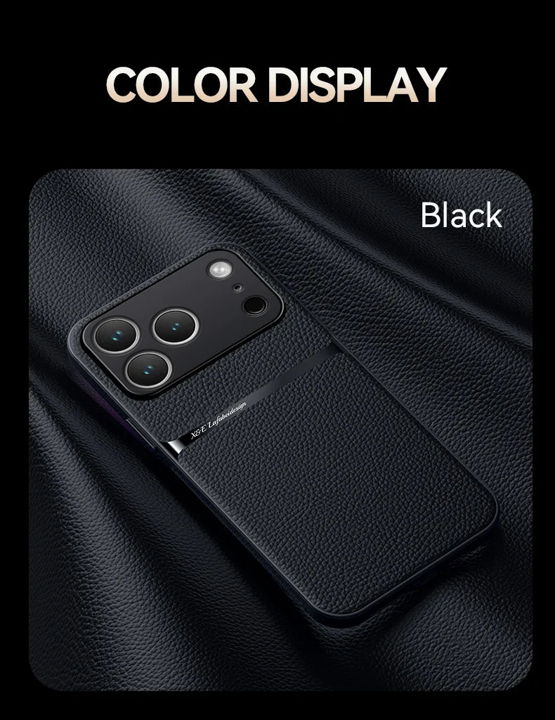 Luxury Shockproof Leather Case Coque For iPhone 17 17 Air 17 Pro Max Plus Magnet Shell Phone Case for  iPhone 17Pro Back Cover