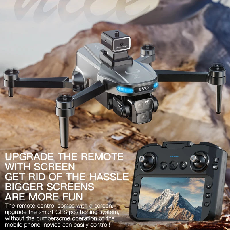 Mini Drone Professional GPS HD Camera Drones 5G WIFI FPV Video 4k UAV 4.5 inch large screen remote control RC Dron SG109 PRO MAX