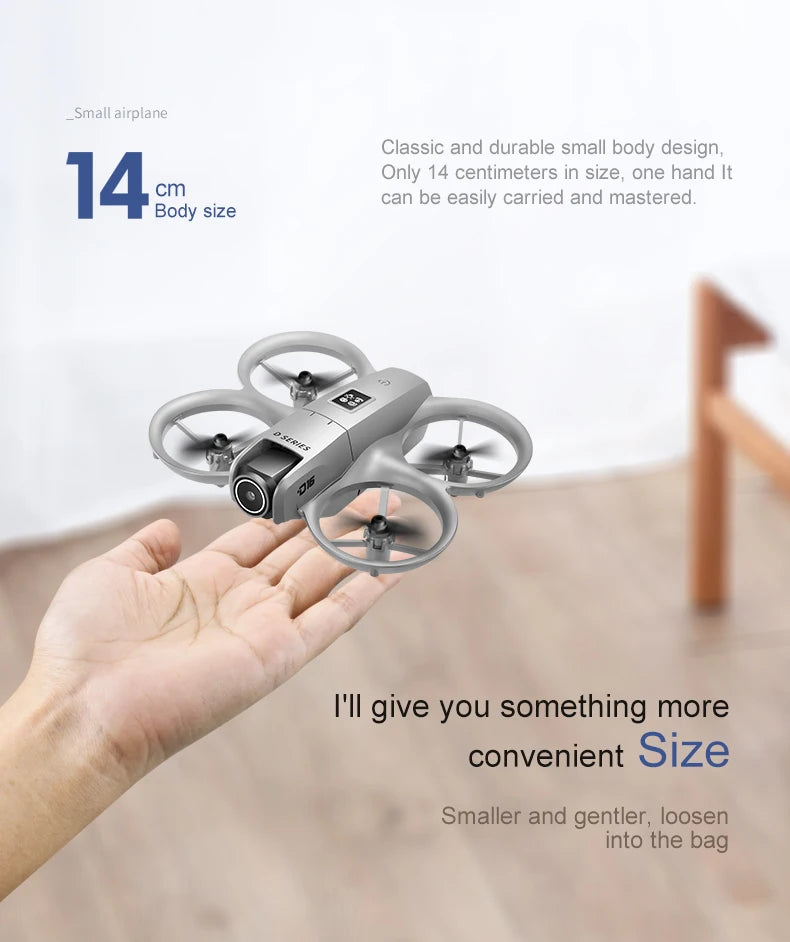 New D16 Mini Drone 8K HD Dual Camera Profesional 180° Electric Adjustable GPS Positioning Obstacle avoidance Bushless UA