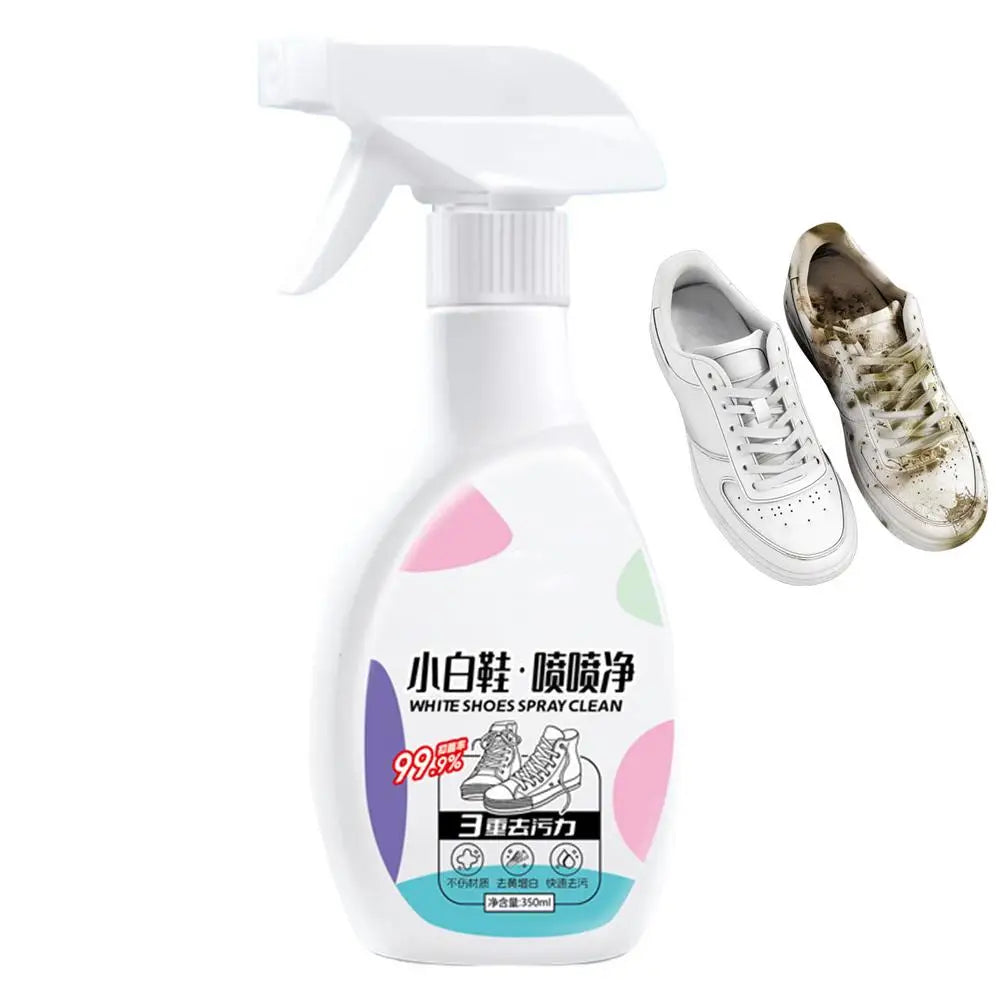 Sneaker Cleaner Shoe Cleaning Spray 350ml Cleaner For White Shoes Boots Canvas Cleaning Stain Remover Spray Removes Dirt Grime