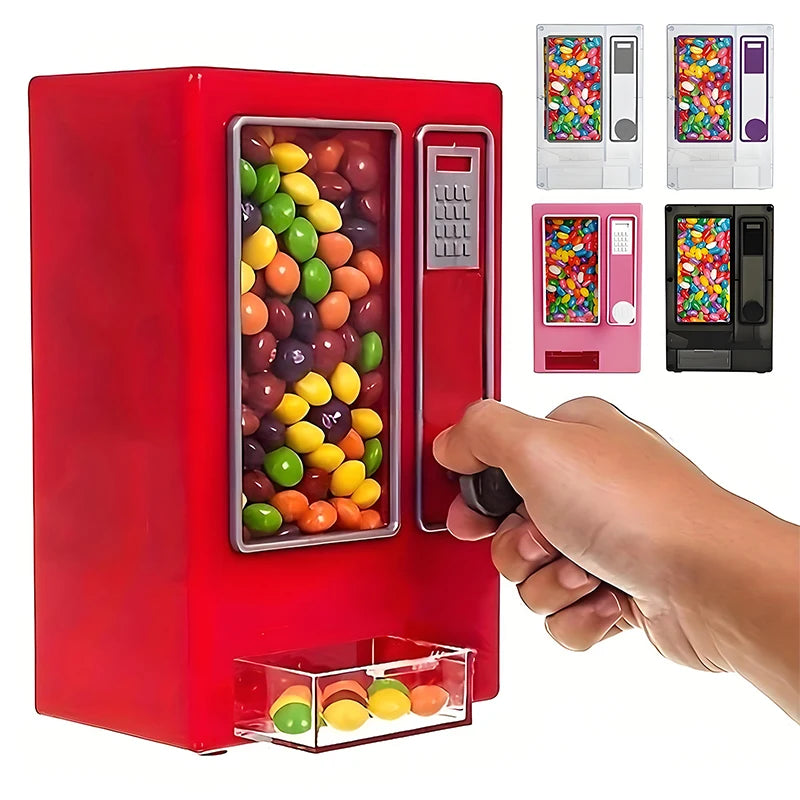 Terrific Mini Candy Machine, Manual Desktop Dispenser, Perfect for Christmas or Birthday Gifts