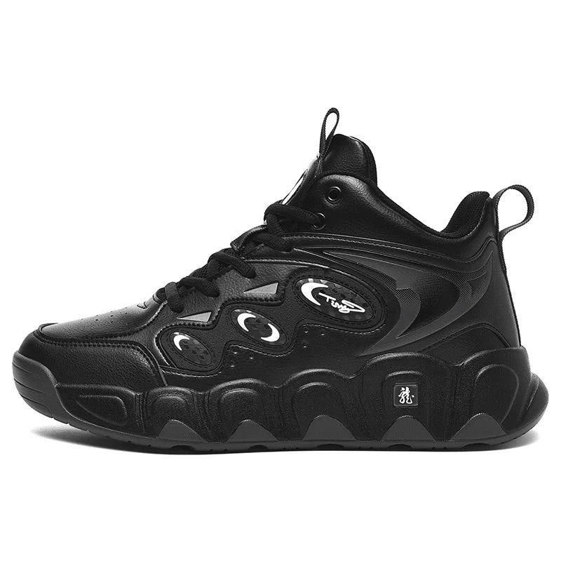 Plus Big Size 50 51 52 53 54 Mens Basketball Shoes Leather Sneakers Ankle Sports Shoes Anti-skid Winter Plush Super Warm New