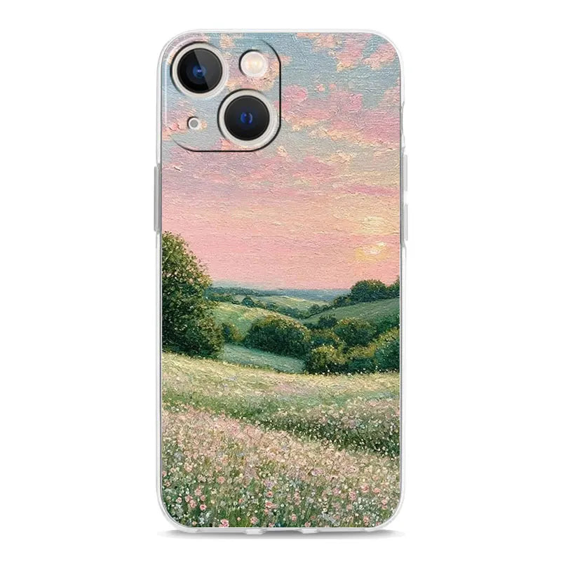 Phone Case For iPhone 17 Cases iPhone Air 16 15 12 13 14 Pro Max 15 Plus 16Pro iPhone11 Cover Garden Paint Art Vincent van Gogh