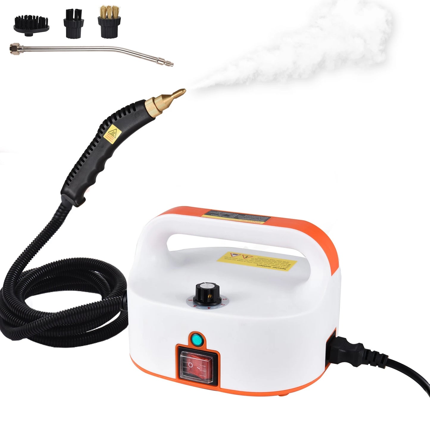 Portable Steam Cleaner 1500W High Temperature High Pressure Mobile Cleaning Machine Steam Cleaner 3.5Bar Handheld Steam Cleaner
