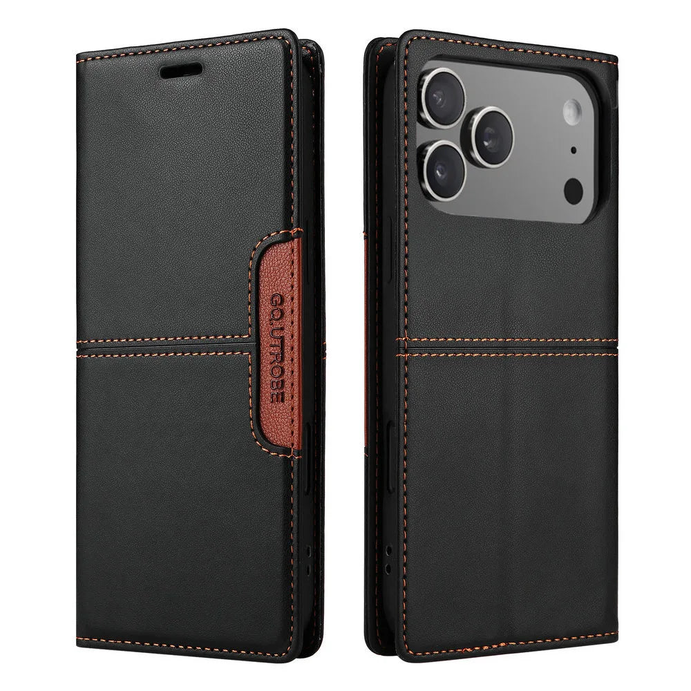 Phone Caes for iPhone 17 Pro Max 5G Luxury Cover Leather Book RFID Coque iPhone 17 Case iPhone17 Air 17Pro ProMax Wallet Fundas
