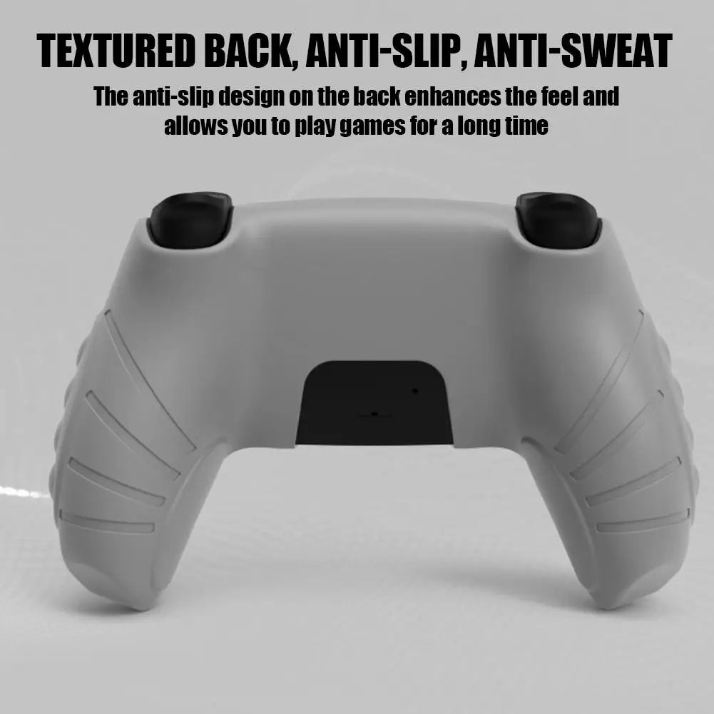 Silicone Cover Skin For PS5 Handle Protective Cover With Touch Screen Sticker Thumb Grips Anti-slip Protection Shell Skin Care