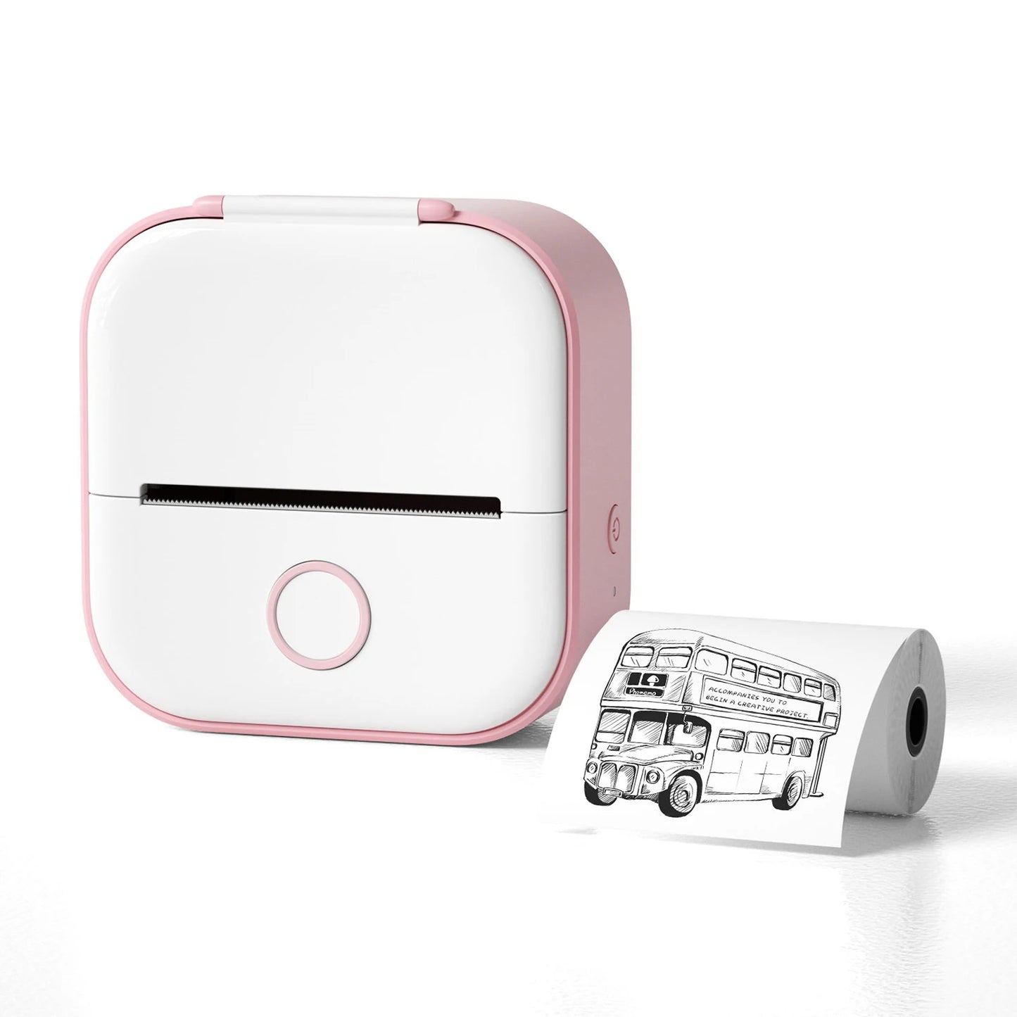 Mini Thermal Printer Wireless Mini Pocket Printer DIY Adhesive Sticker Printer Portable Label Printer Journal Planner Decor Tool
