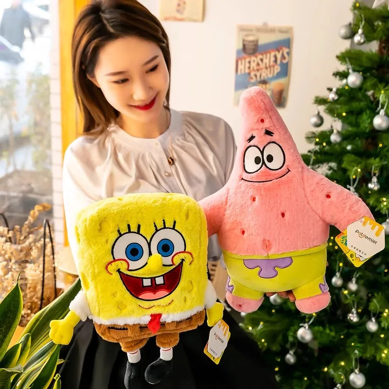 Spongebob Plush Squarepants Patrick · Krabs Gary Plush Doll Kawaii Kid Cartoon Anime Peripheral Toy Christmas Gift