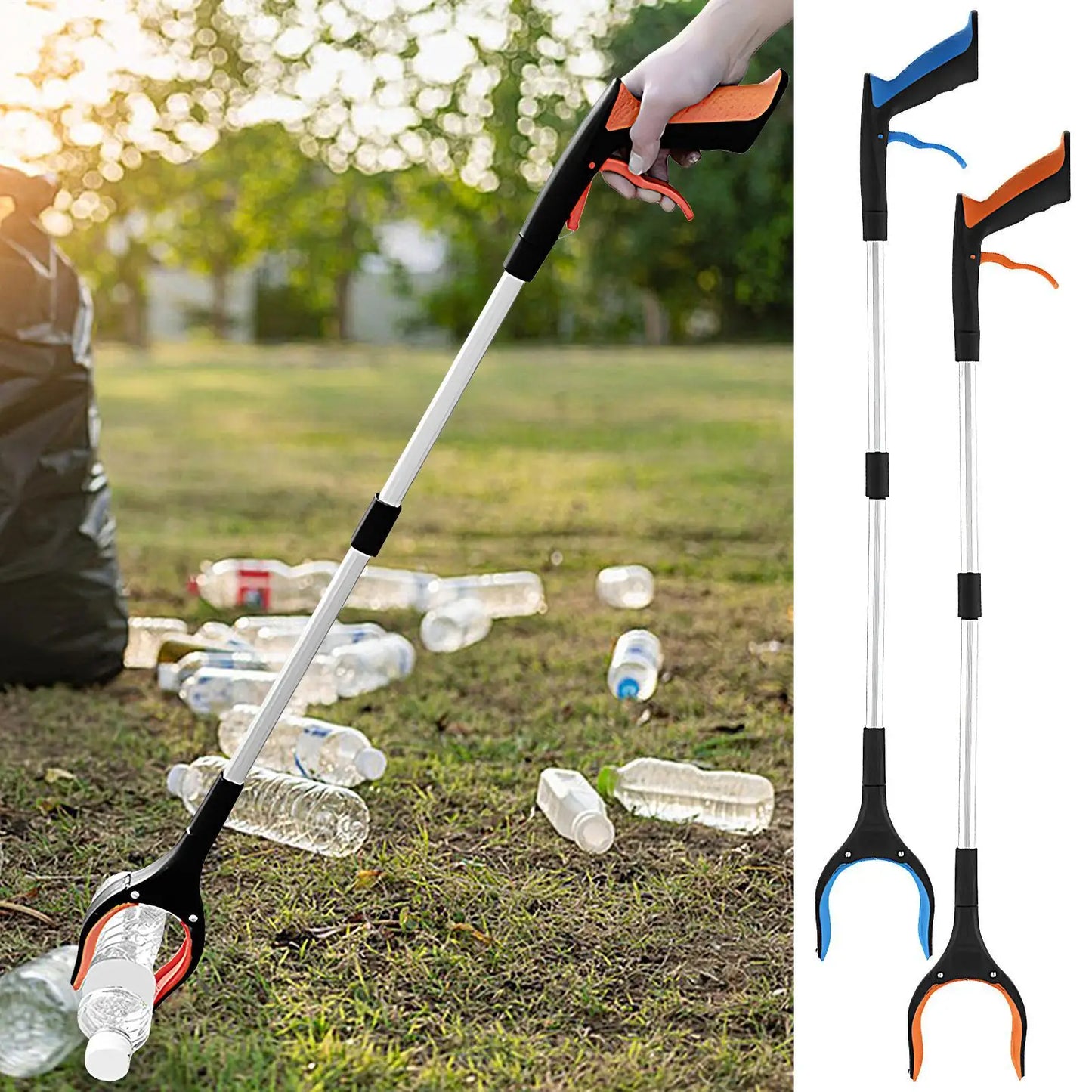 Grabber Reacher Tool for Seniors Foldable Pick Up Stick 33 Inch Gripper and Reaching Tool Heavy Duty Pick Up Stick for Seniors