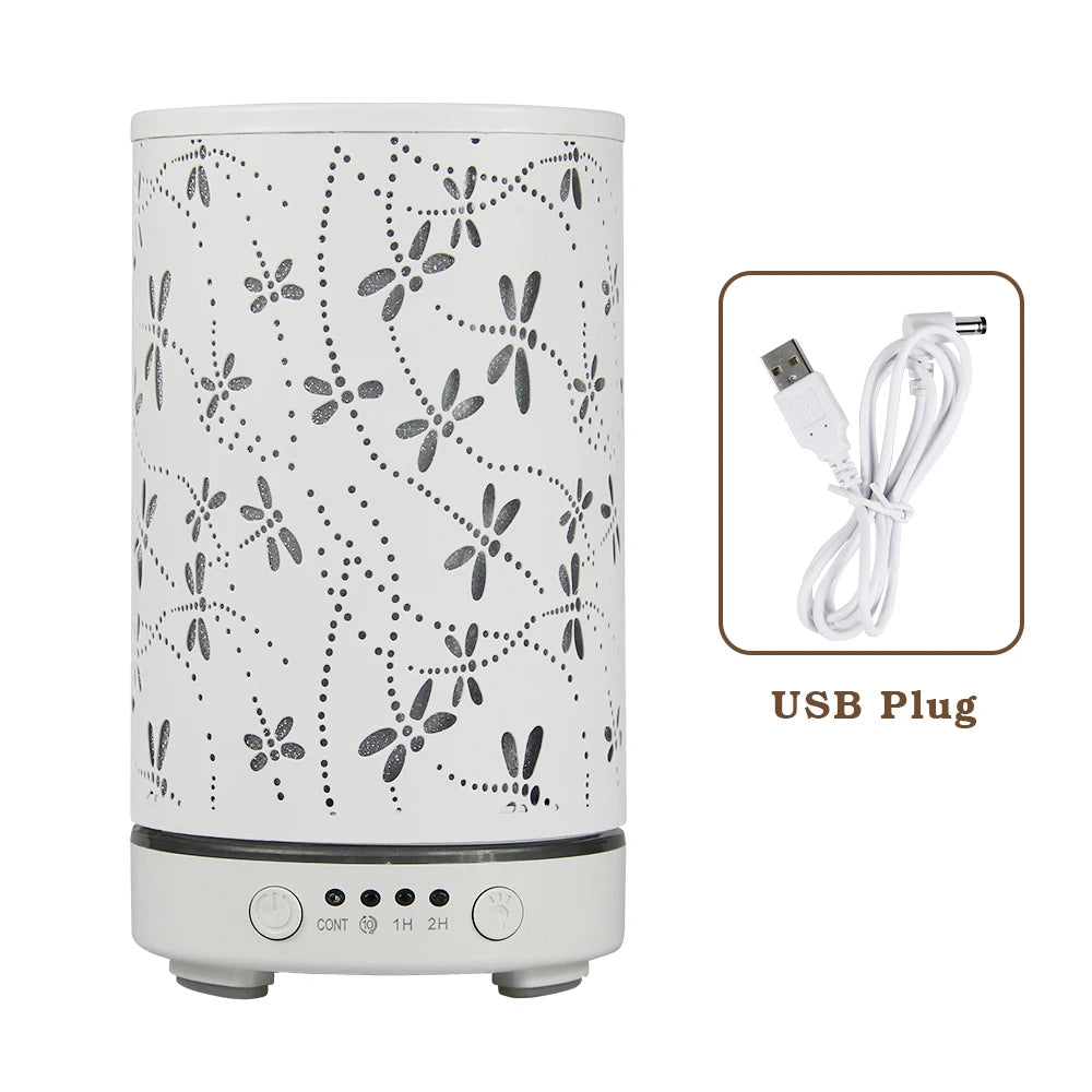 Essential Oil Diffuser 100ML Aroma Diffuser Cool Mist Humidifiers Dragonfly Scent Diffuser with Auto Shut-Off Protection