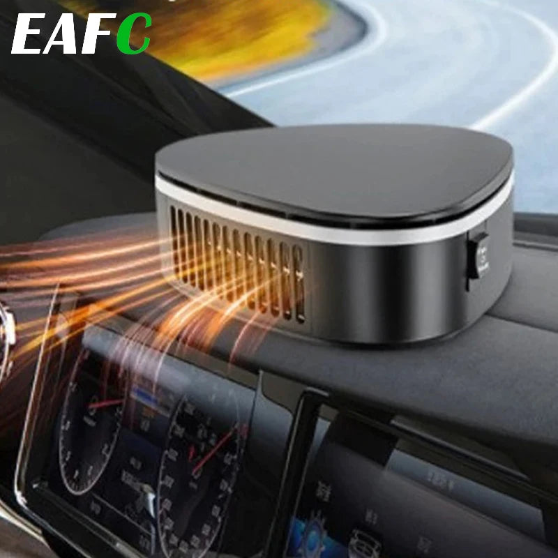 Portable Car Heater 12V Car Triangle Heater Car Electric Heater Car Hot Cold Air Heating DefrostDefog HeaterWithCuction Cup