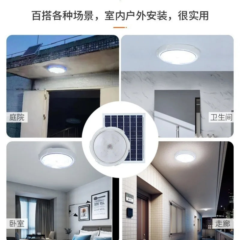 Solar lights Indoor Home Top Ceiling House Outdoor Garden pandent light Panel Lamp Fixture For Corridor Garden Living Room
