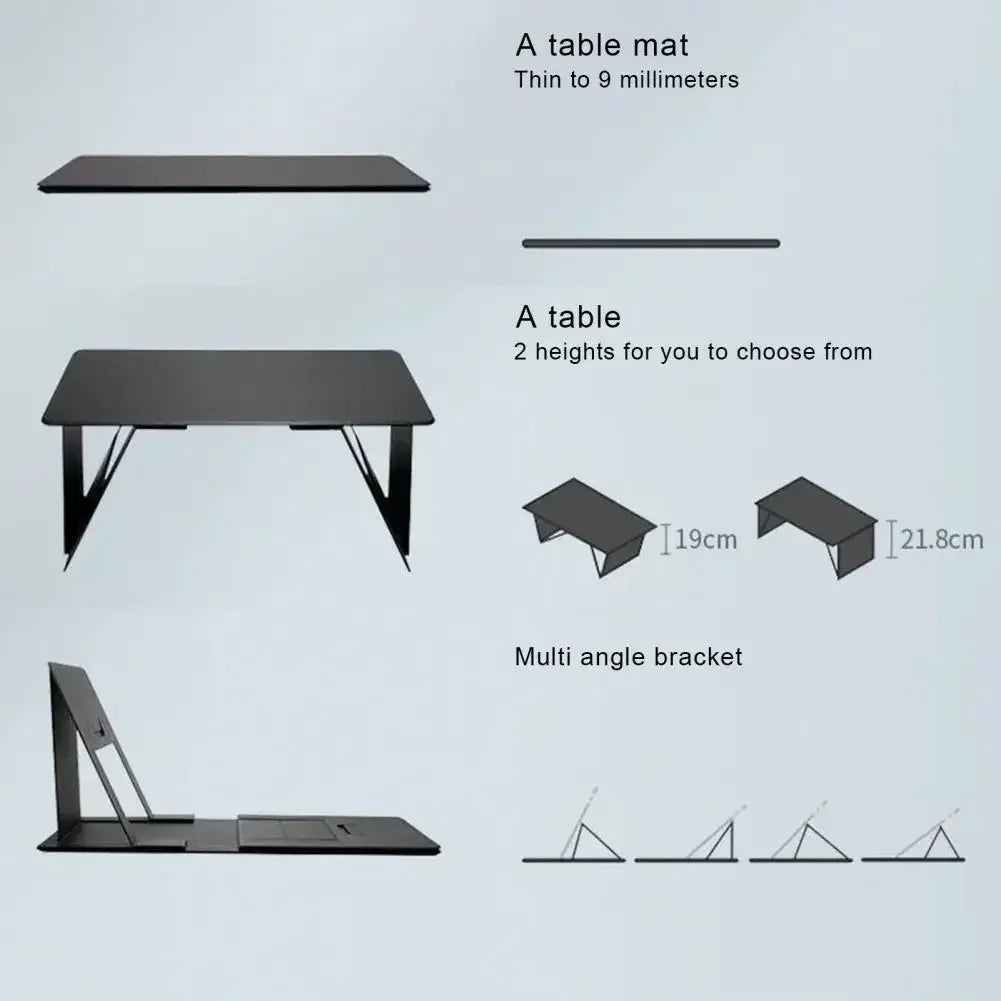 Multi functional foldable laptop stand, book desk,tablet stand,food tray,waterproof and moisture-proof,essential for lazy people