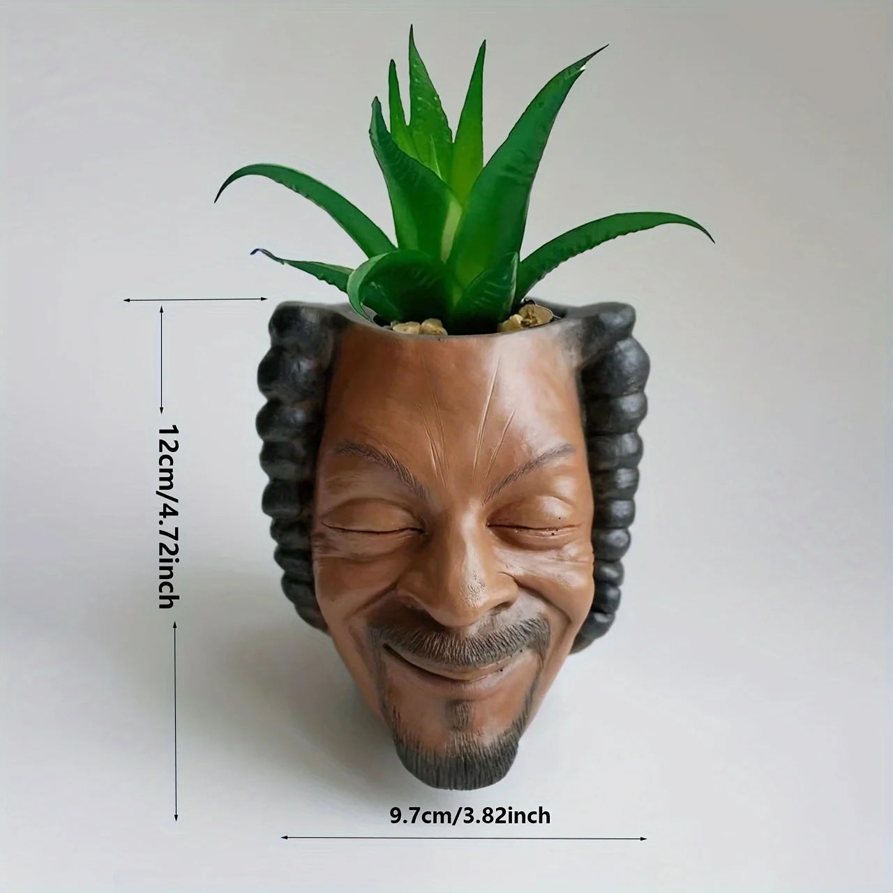 A Facial Flower Pot, Garden Flower Pot, Resin Facial Flower Pot, Succulent Flower Pot, Unique Flower Pot