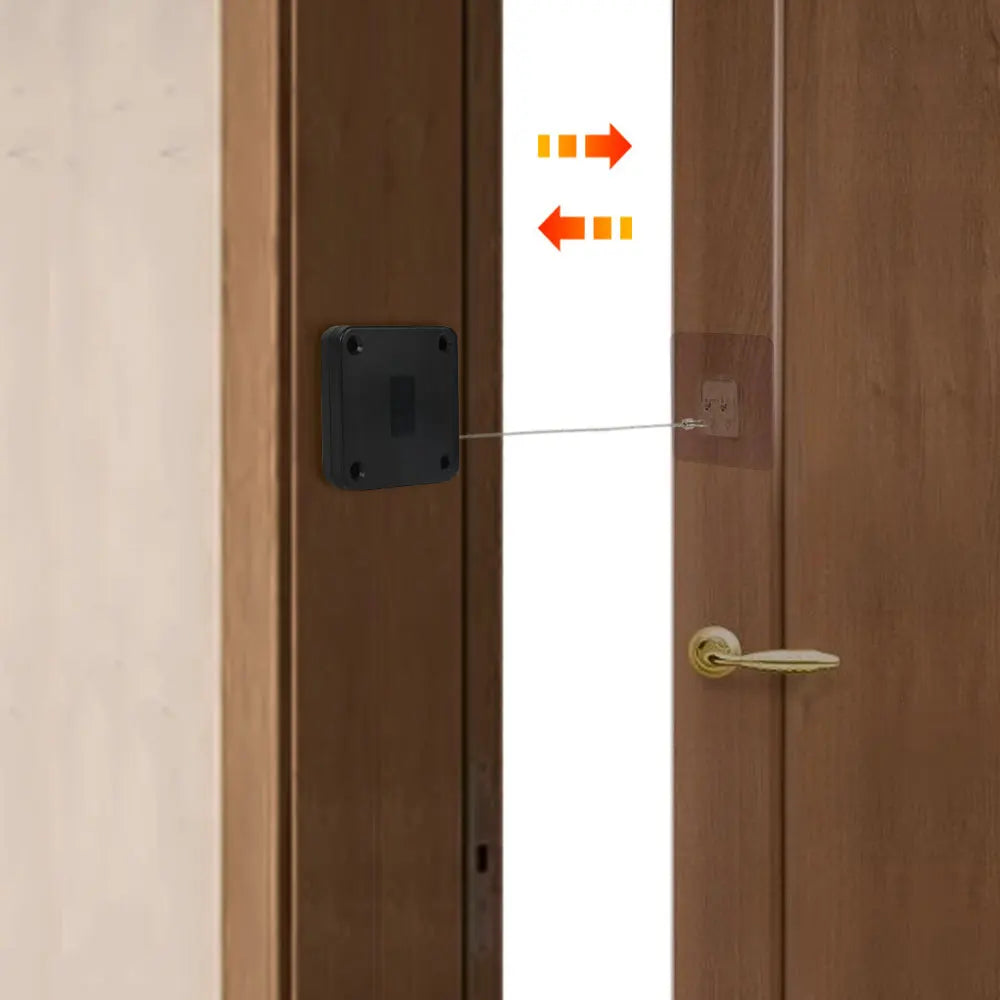 Automatic Door Closer Punch-Free Soft Close Door Closers For Sliding Door Glass Door 500g Tension Closing Device Door Hardware