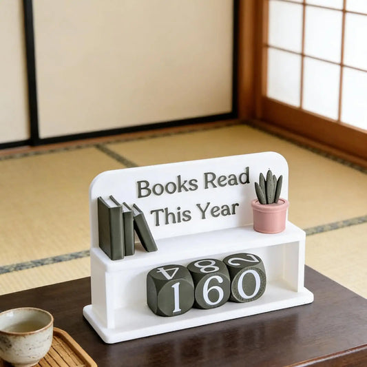Book Reading Counter Modern Reading Tracking Sign For Classroom Library Bedside Table Student Teacher Reading Challenge Gift