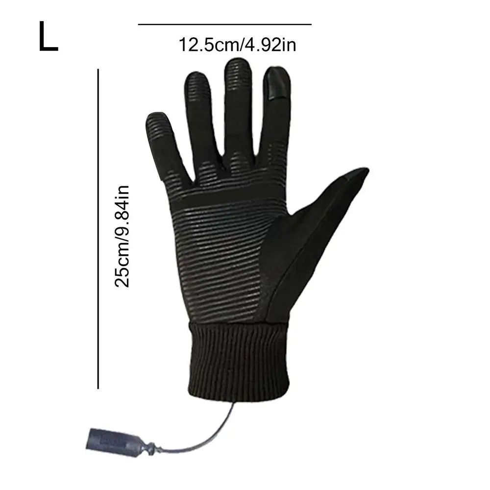 Heated Gloves For Men Motorcycle Ski Snow Warmer Gloves Heated Work Gloves Waterproof Touchscreen Rechargeable Windproof