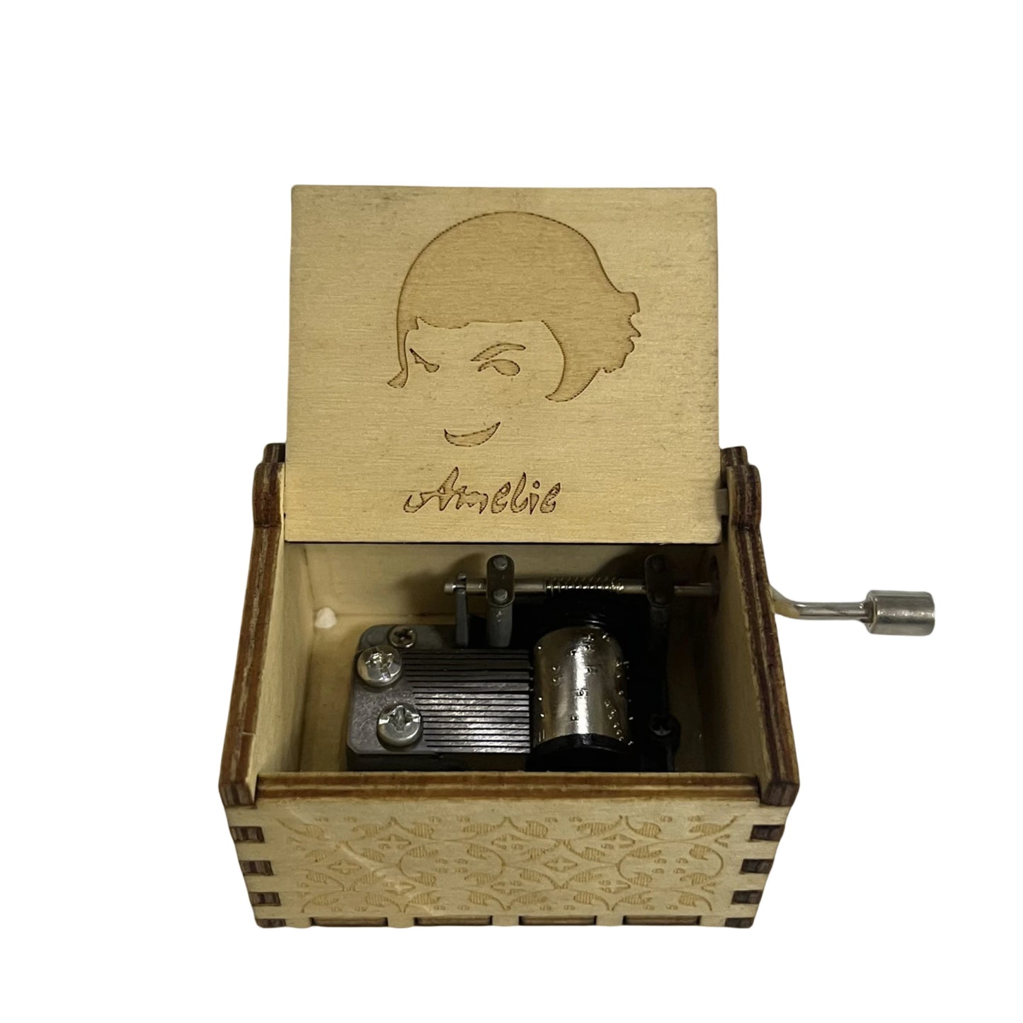 Hot Anime Wooden Carved Music Box Premium Home Decoration Ornament Gift for Christmas/Birthday/Valentine's Day Handmade Gift