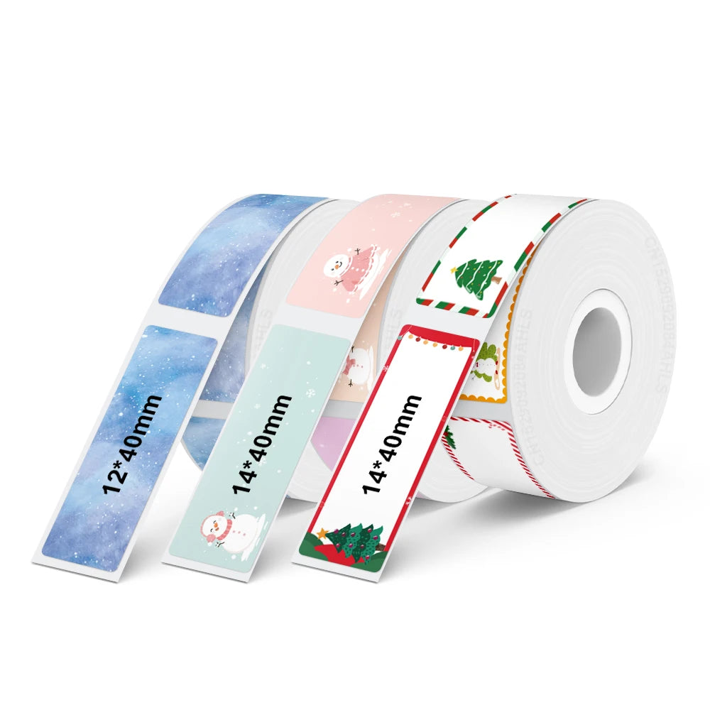 Mini Thermal Printer P15 Label Printer Portable Bluetooth Adhesive Sticker Labeller Inkless Labeling Machine with Thermal Paper