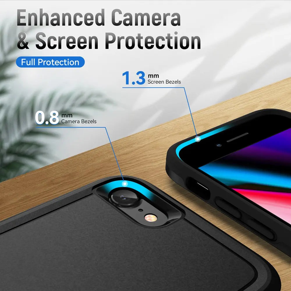 Fit iPhone SE 3 2022 Case Shockproof Hybrid Case Dual Layer Design Hard Cover For iPhone SE 2 2020/iPhone 6/6S/7/8 Plus Cases