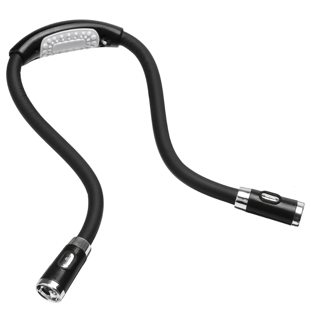 Reading in Bed Bendable Book Lights Neck Lamp with 4 LED Lights Adjustable Brightness Perfect for Sewing and Knitting