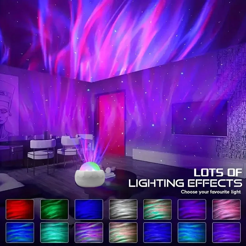 Aurora Starry Northern Light RGB Projection Night Lights USB Plug Remote Control Projector Atmosphere Lamp for Room Party Decor