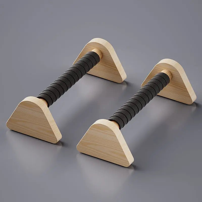 Solid Wood Russian Stand Push Up Wooden Stand Indoor Exercise Strength Training Home Upper Limb Fitness