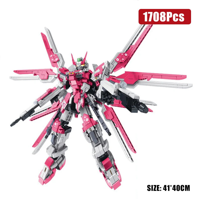 Cyber Mecha Model Building Blocks - Storm Freedom Ancestor Mechanical Robot Assembly Kit for Kids & Adults
