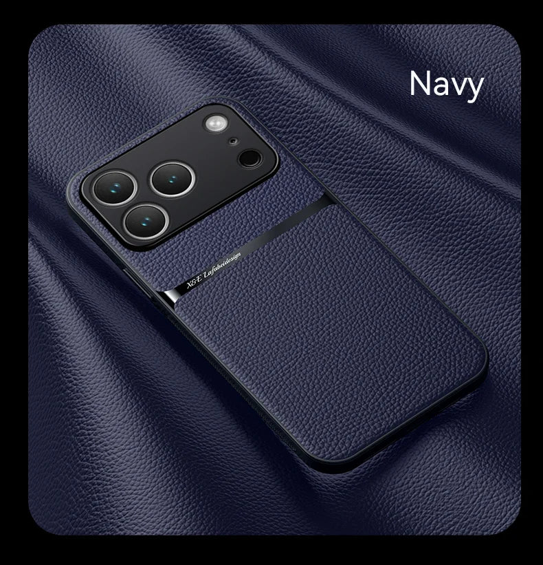 Luxury Shockproof Leather Case Coque For iPhone 17 17 Air 17 Pro Max Plus Magnet Shell Phone Case for  iPhone 17Pro Back Cover