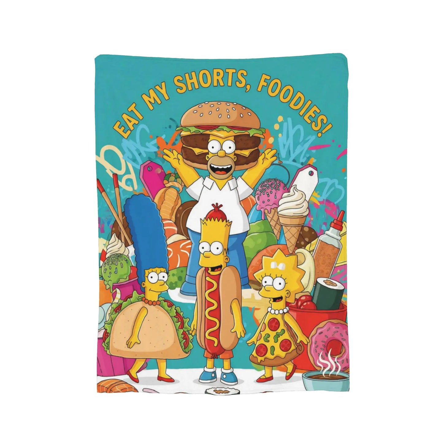 Cartoon The S-Simpsons Homer  Flannel Throw Blankets Blankets for Bed Office Soft Quilt,