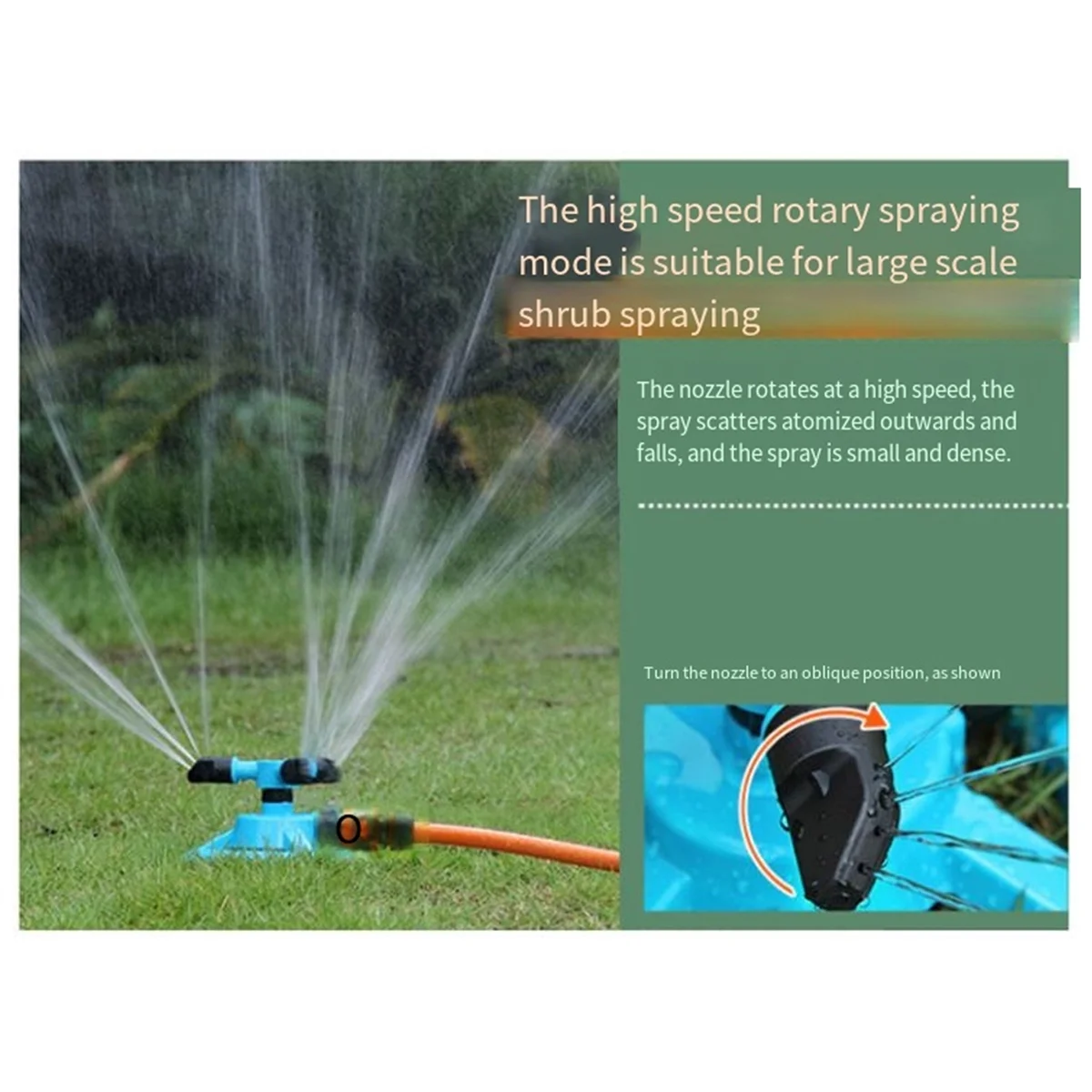 ABKJ-Automatic Sprinkler 360 Degree Automatic Rotating Sprinkler Lawn Garden Irrigation Equipment Rotating Sprinkler
