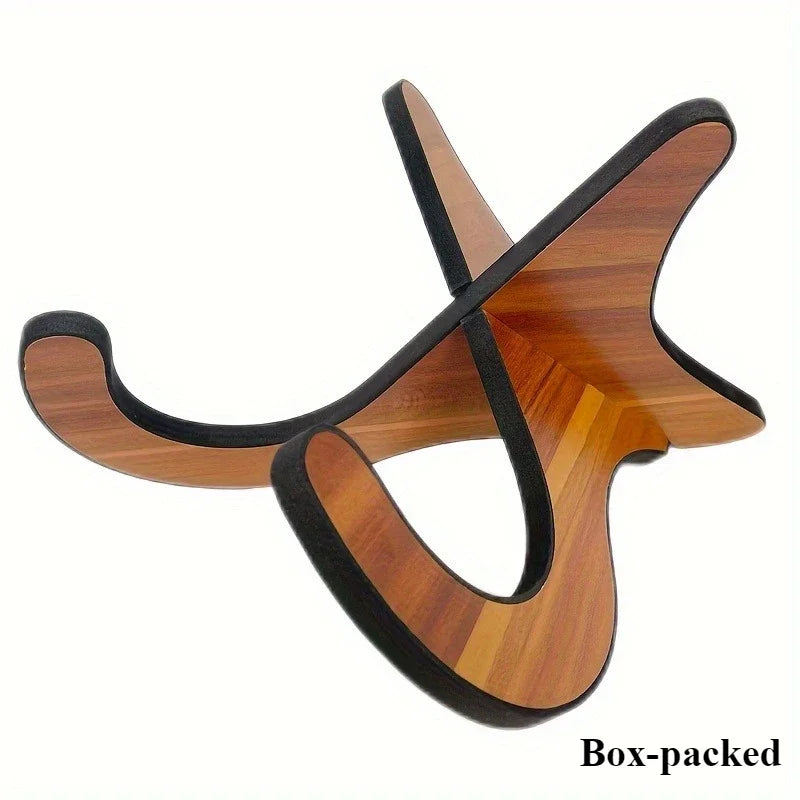 Wooden Guitar Stand for Electric, Classic, and Bass Guitars, Portable and Sturdy, Removable for Easy Storage and Travel