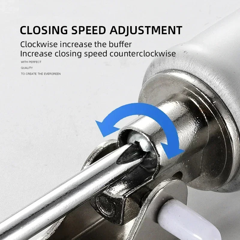Automatic Spring Door Closer Stop Buffer Speed 90 Degree Positioning Closing Folding Hardware