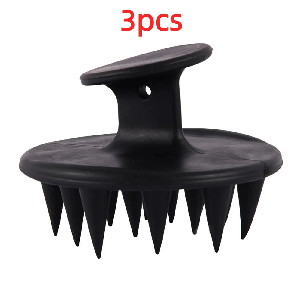 Silicone Scalp Hair Massage Brush Shampoo Massage Comb Bath Wash Hair Care Root Scalp Massager Shower Brush Salon Hair Tool