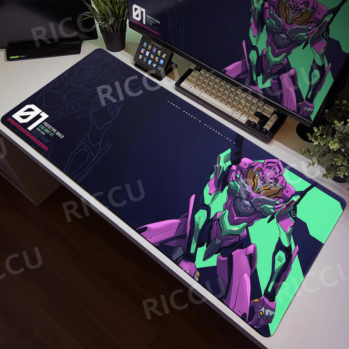 Large Mats E-E-Evangelione Mouse Pad Gamer Desk XXL Rug Office Accessories Computer Table Carpets Anime PC Gaming E-Sports Pads