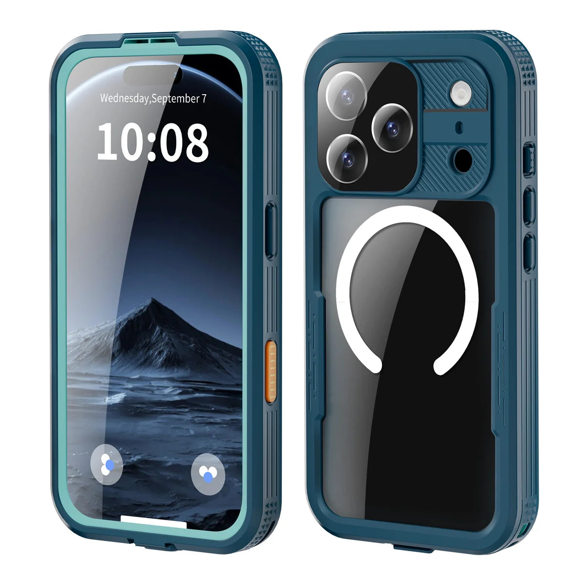 IP68 Shellbox Full Waterproof Phone Case for iPhone Air 17 Pro Max Magnetic Wireless Charging Magsafe Underwater Diving Cover