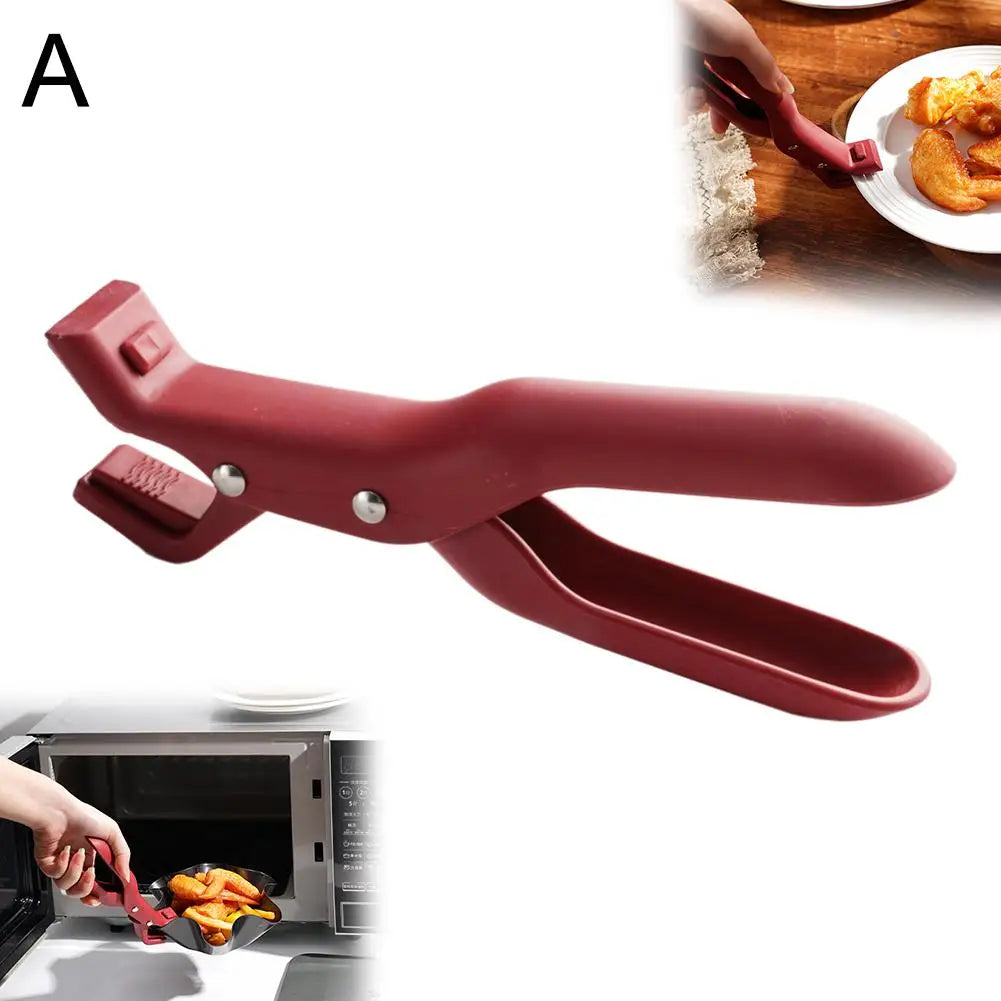 Anti-scald Clip Silicone Durable Kitchen Anti-Scalding Plate Bowl Dish Pot Holder Multi-Purpose Kitchen Accessories 2026
