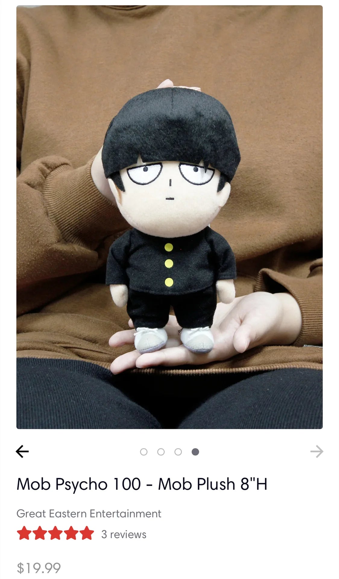 Mob Psycho 100 Cute Ryoga Shirota Plush Doll Cartoon Creative Bed Ornaments Shigeo Kageyama Holiday Gift Anime Periphery