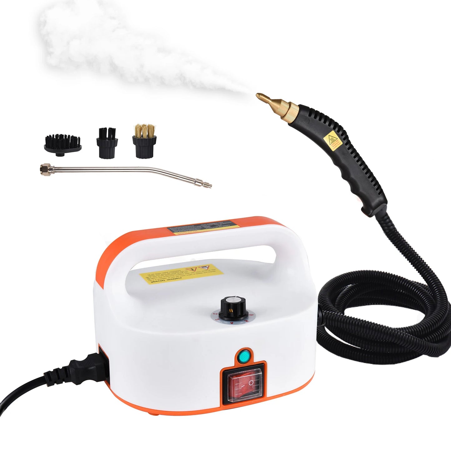 Portable Steam Cleaner 1500W High Temperature High Pressure Mobile Cleaning Machine Steam Cleaner 3.5Bar Handheld Steam Cleaner