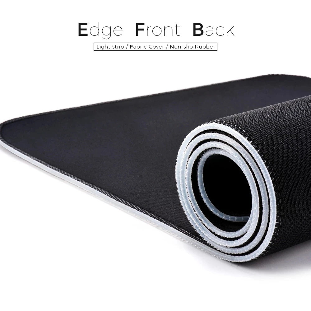 RGB Sexy Girl Naked Anime XXL Mouse Pad Gamer Genshin Impact Gaming Keyboard Computer Large Desk Mat Kawaii Without Censorship