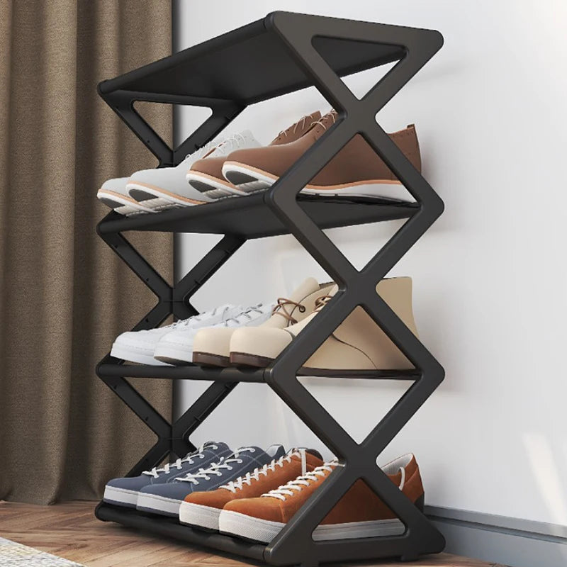 Shoe Organizer Shelf Multi-layer Plastic Foldable And Detachable Shoe Rack Saves Family Space Shoe Rack For Home Organization