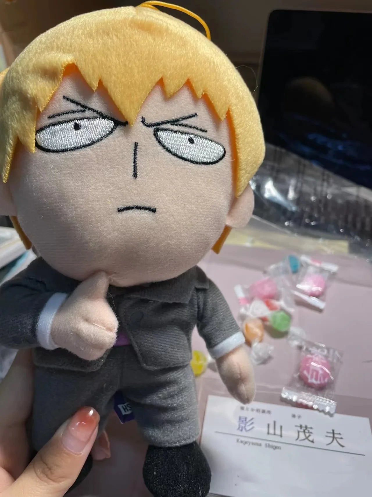 Mob Psycho 100 Cute Ryoga Shirota Plush Doll Cartoon Creative Bed Ornaments Shigeo Kageyama Holiday Gift Anime Periphery