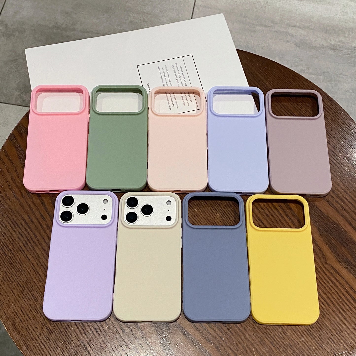 Simple Couple Candy colors Anti-fall Case for iPhone 17 16 15 14 13 Phone Cover 17 16 15 14 Pro MAX soft Shockproof Back Funda