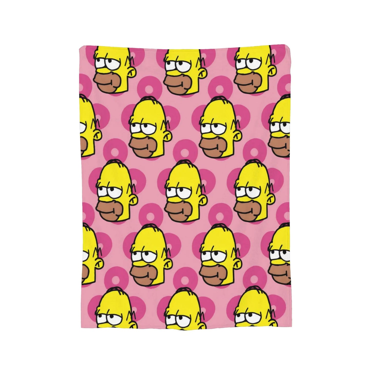 Cartoon The S-Simpsons Homer  Flannel Throw Blankets Blankets for Bed Office Soft Quilt,