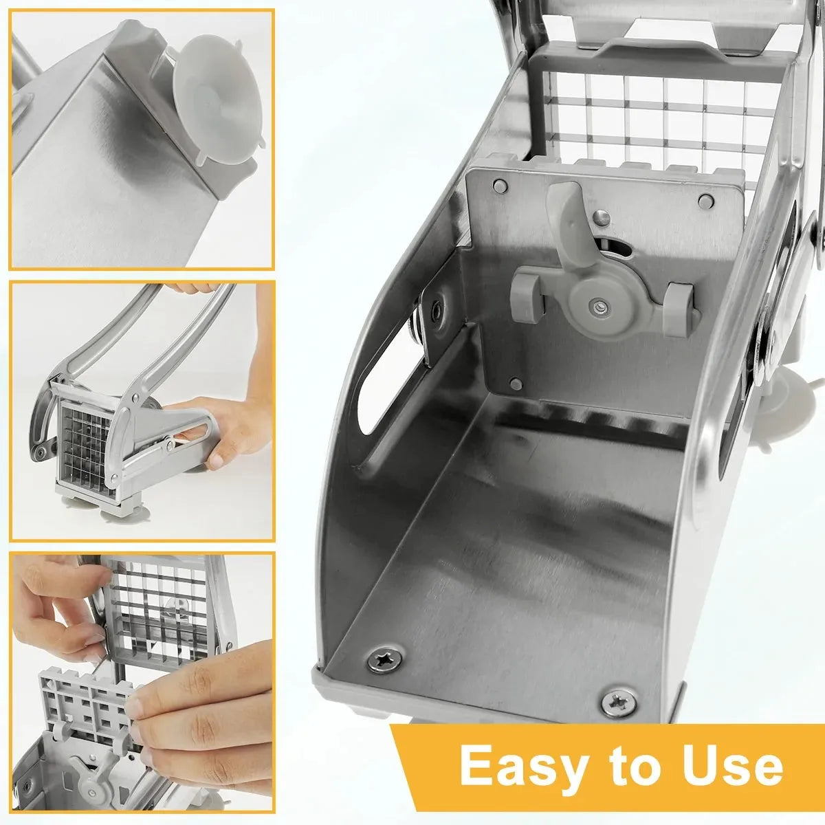 Cutting Potato Machine Potato Slicer Manual French Fry Cutter Multifunct Chipper Tool for Cucumber Fruits Vegetable Slicer Dicer