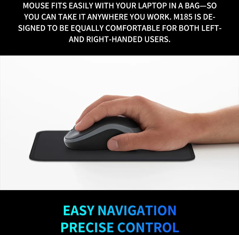 Logitech G304 M185 Eco-Friendly Wireless Mouse, Silent and Low Power, Ideal for Home, Office, and Study, Best Value Choice