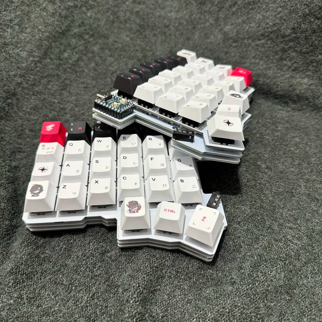 Silakka54 Split Keyboard Kit Wired Hot Swap Support VIAL Split Ergonomic Keyboard RP2040zero Customized PC Gamer Accessories