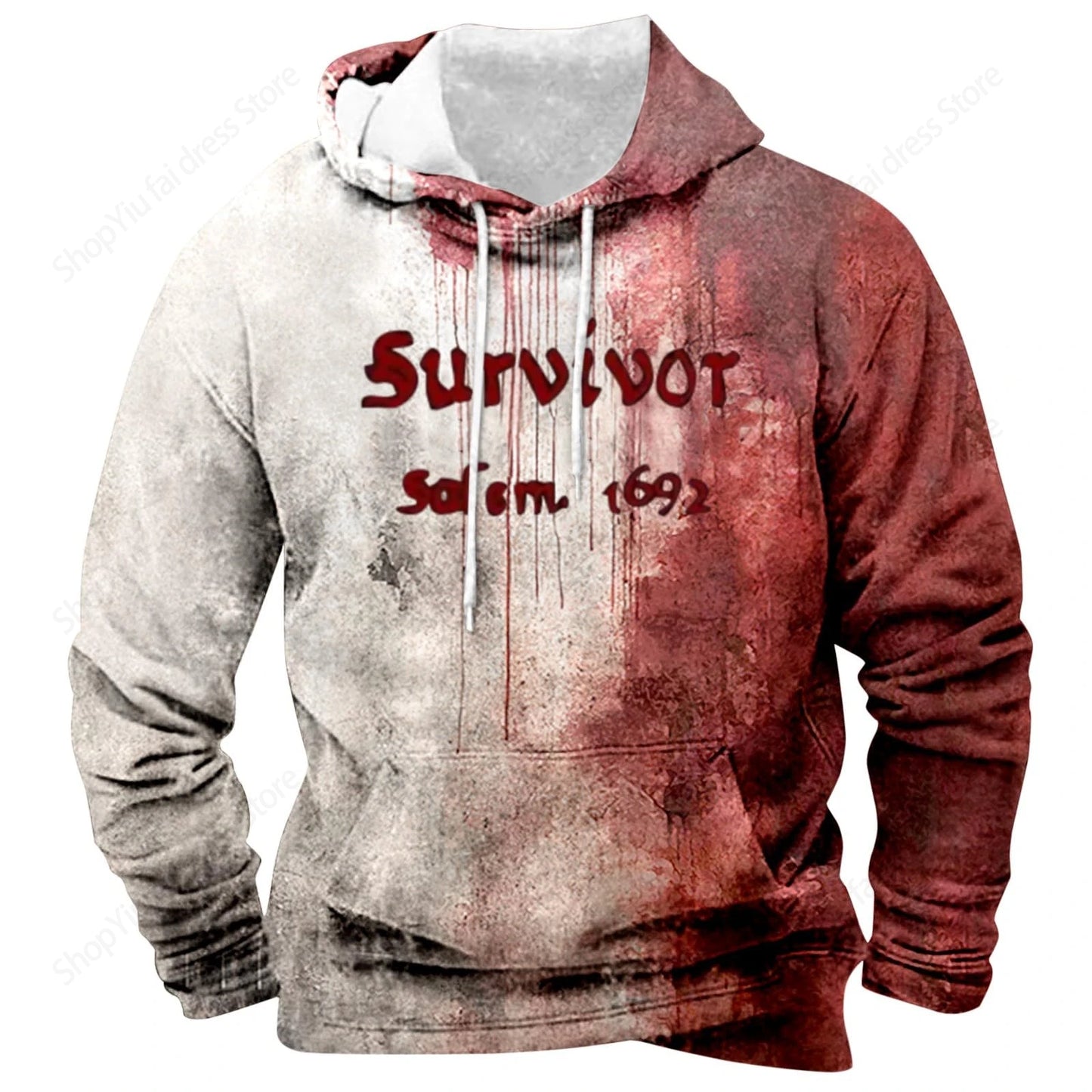 Horror Blood 3d Print Hoodie Men Women Fashion Hoodies Halloween Sweatshirt Boy Coats Women Sweats Men's Hoodie Letter Print