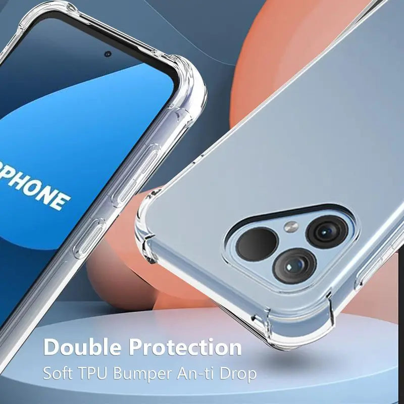 TPU Transparent Phone Case for Fairphone 6 5 Fairphone5 Protective Cover Four Corners Shockproof Fundas Capa